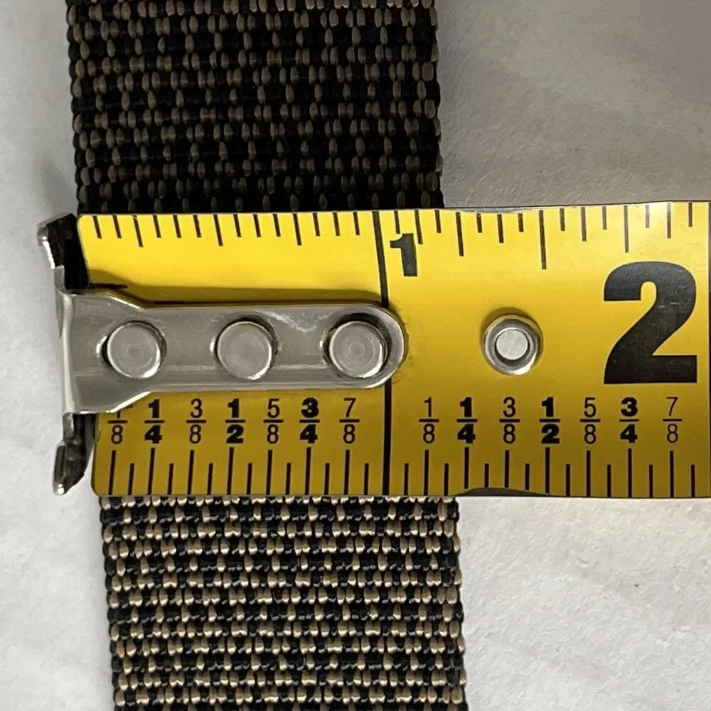 Bison Designs Nylon Stealth Web Belt Mens USA Large 48” Aluminum Buckle Outdoor
